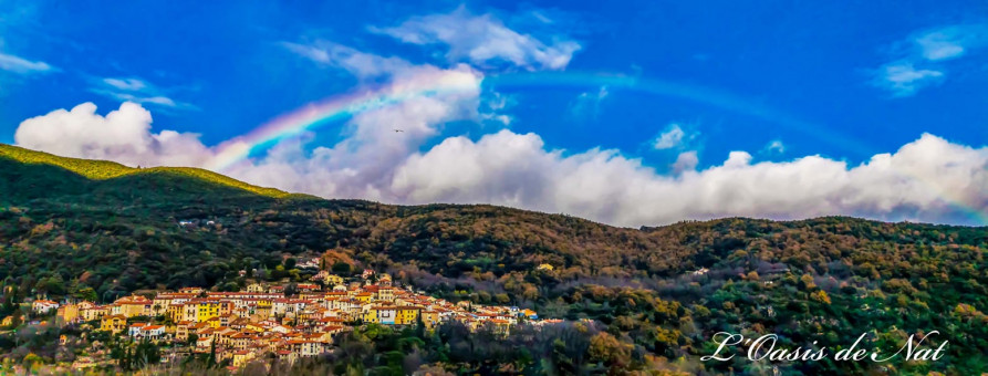 Le ciel nous offre un voeu à faire et en prime le goéland qui s'envole sous l'arche...