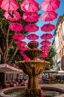 Place des Aires, fontaine datant de Louis XV _ Grasse - France