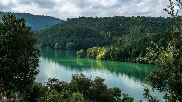 Reflets d'émeraude sur le lac de Saint Cassien