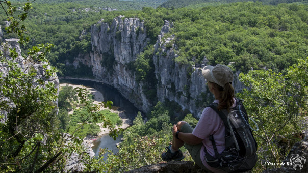 Petite halte contemplative dans les Gorges du Chassezac