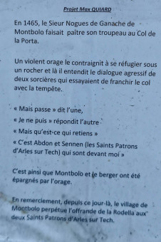 La légende des sorcières qui voulaient frapper Montbolo d'un orage violent