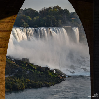 Niagara côté étatsunien depuis le pont Whirlpool !