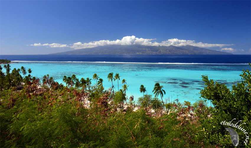 Le plus beau panorama de Tahiti, vu de Moorea