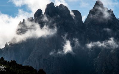 Aiguilles de Bavella-Corse-La route panoramique et le Col de Bavella